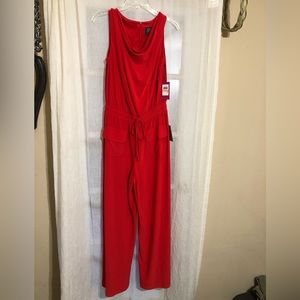 NWT Vince Camuto Red Jumpsuit